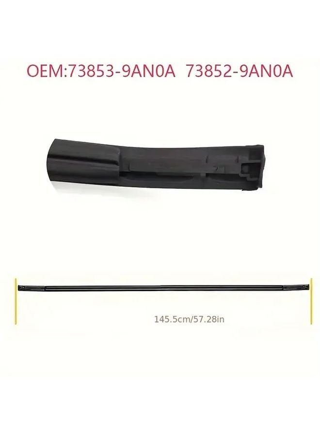 Nissan Sentra 2013 2018 Roof Drain Trim Left Right Pair Durable Black Plastic - Image 5